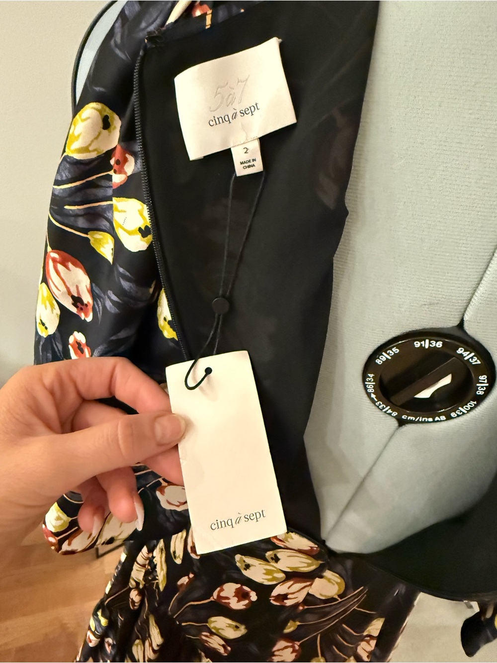 Cinq a Sept Kossa Silk Asymmetric Maxi Dress 2 - Picture 3 of 14